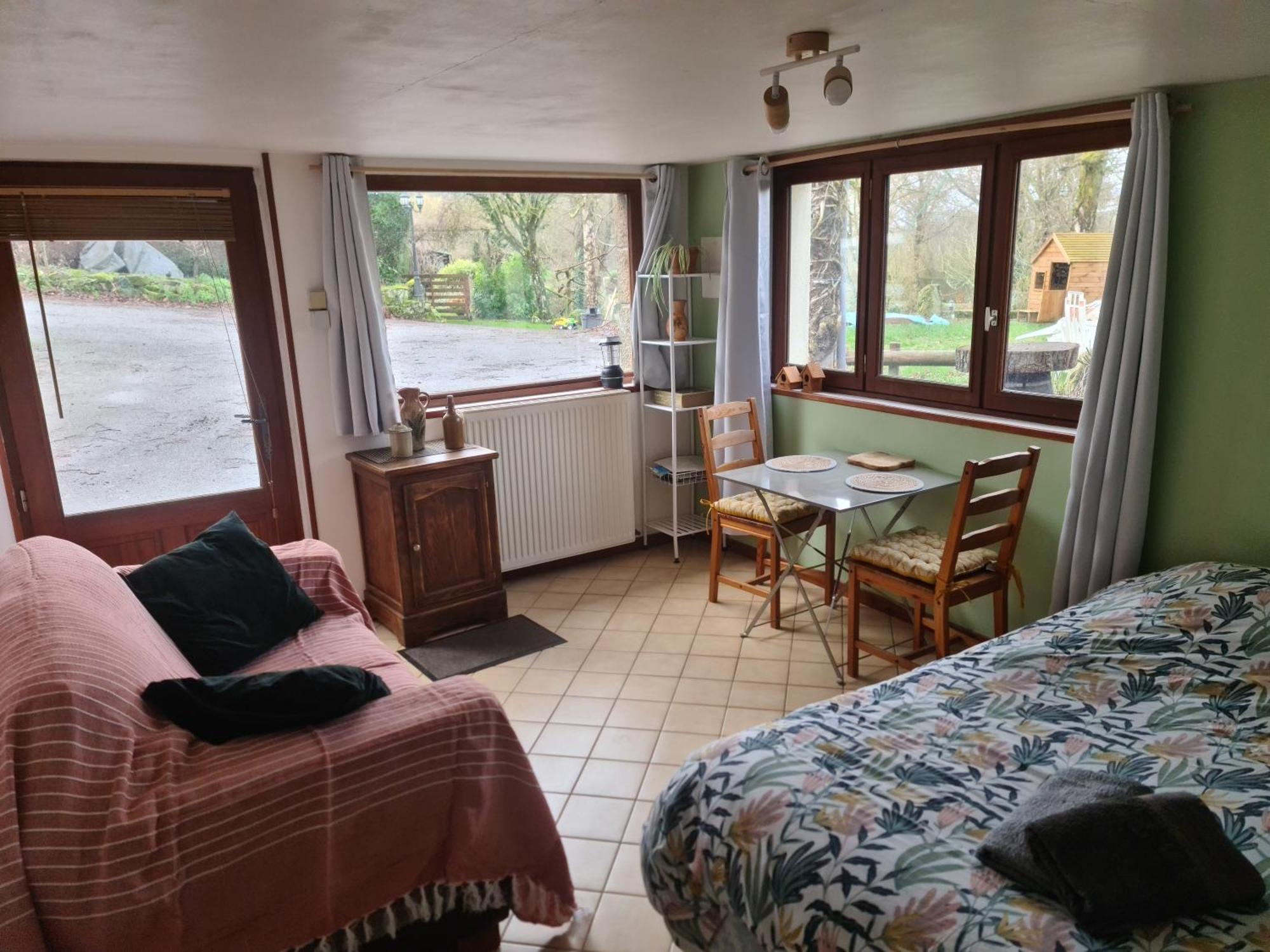 Chambre A La Ferme, Les Vergers Du Muscardin Breel Luaran gambar