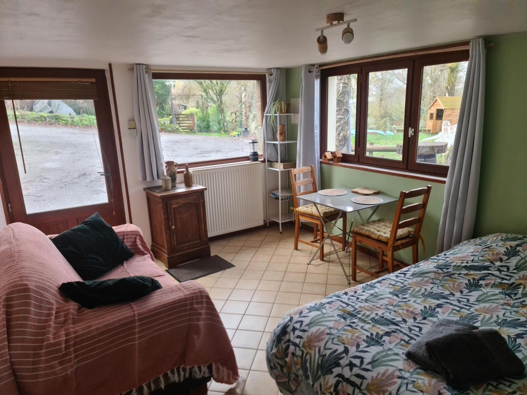 Chambre A La Ferme, Les Vergers Du Muscardin Breel Luaran gambar